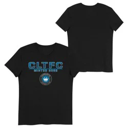 MLS Charlotte FC Girls' Short Sleeve Crew Neck Basic T-Shirt - XS