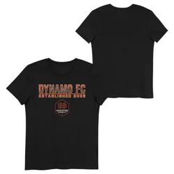 MLS Houston Dynamo Girls' Short Sleeve Crew Neck Basic T-Shirt - S