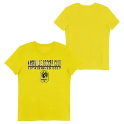 MLS Nashville SC Girls' Short Sleeve Crew Neck Basic T-Shirt - S