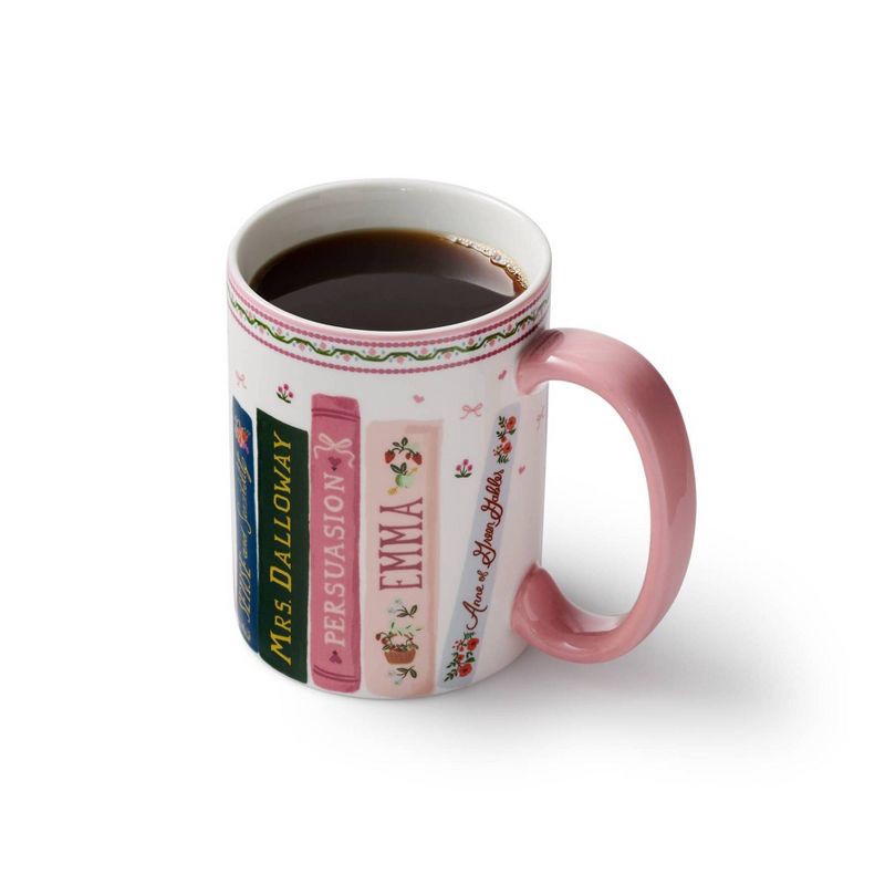 slide 4 of 4, Rifle Paper Co. 16oz Ladies Night Book Club Porcelain Mug, 16 oz