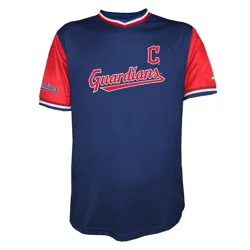 MLB Cleveland Guardians Men's TC Sublimated V-Neck Jersey - M