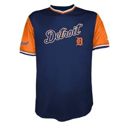 MLB Detroit Tigers Men's TC Sublimated V-Neck Jersey - XXL