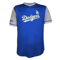 MLB Los Angeles Dodgers Men's TC Sublimated V-Neck Jersey - XXL