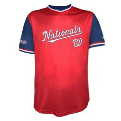 MLB Washington Nationals Men's TC Sublimated V-Neck Jersey - L