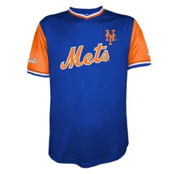 MLB New York Mets Men's TC Sublimated V-Neck Jersey - S