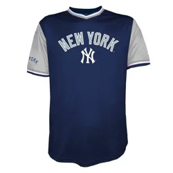 MLB New York Yankees Men's TC Sublimated V-Neck Jersey - XL