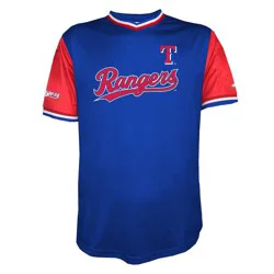 MLB Texas Rangers Men's TC Sublimated V-Neck Jersey - XXL