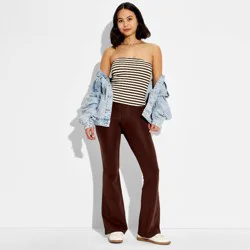 Women's ButterBliss Reversible Tube Top - Wild Fable™ Light Blue Striped XXS