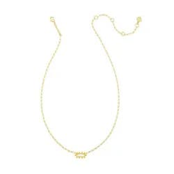 Kendra Scott Emma Open Framed Pendant Necklace - Gold/Yellow Enamel One Size