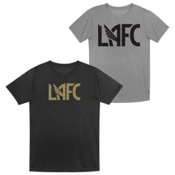 MLS Los Angeles FC Toddler Boys' 2pk Poly T-Shirt - 3T