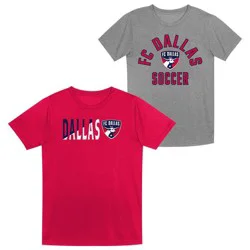 MLS FC Dallas Toddler Boys' 2pk Poly T-Shirt - 3T