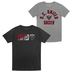 MLS D.C. United Toddler Boys' 2pk Poly T-Shirt - 2T