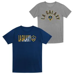 MLS Los Angeles Galaxy Toddler Boys' 2pk Poly T-Shirt - 4T