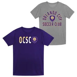 MLS Orlando City SC Toddler Boys' 2pk Poly T-Shirt - 2T