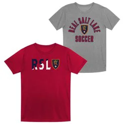 MLS Real Salt Lake Toddler Boys' 2pk Poly T-Shirt - 4T