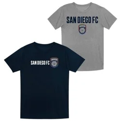 MLS San Diego FC Toddler Boys' 2pk Poly T-Shirt - 2T