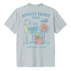 Goodie Two Sleeves Men's Amalfi Coast Short Sleeve Graphic T-Shirt - Light Blue L