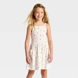 Girls' Ice Cream Skater Dress - Cat & Jack™ Cream L