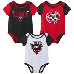 MLS D.C. United Infant Boys' 3pk Bodysuit - 3-6M