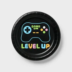 20ct "Level Up" Video Game Controller Snack Paper Plates - Spritz™