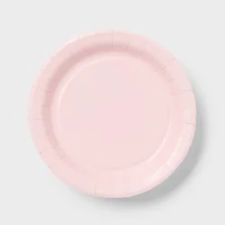20ct Light Pink Snack Paper Plates - Spritz™"