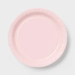 20ct Light Pink Dinner Paper Plates- Spritz™"