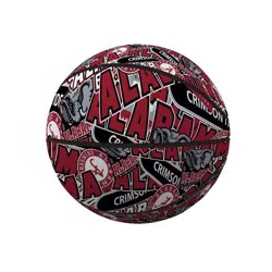 NCAA Alabama Crimson Tide Abstract Mini-Size Rubber Basketball