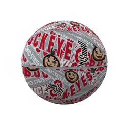 NCAA Ohio State Buckeyes Abstract Mini-Size Rubber Basketball