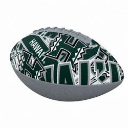 NCAA Hawaii Rainbow Warriors Abstract Mini-Size Rubber Football