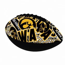 NCAA Iowa Hawkeyes Abstract Mini-Size Rubber Football