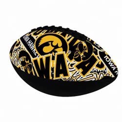 NCAA Iowa Hawkeyes Abstract Mini-Size Rubber Football