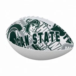 NCAA Michigan State Spartans Abstract Mini-Size Rubber Football
