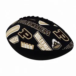 NCAA Purdue Boilermakers Abstract Mini-Size Rubber Football