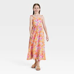 Girls' Tropical Floral Maxi Dress - Cat & Jack™ XS