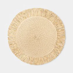 Natural Woven Fringe Placemat - Threshold™