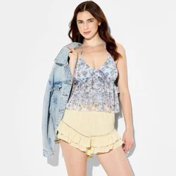 Women's Ruffle Bloomer Shorts - Wild Fable™ Khaki M