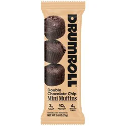 Drumroll Snacks Double Chocolate Chip Mini Muffins - 2.6oz