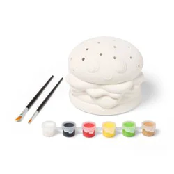 Summer Craft Lit Ceramic Burger Painting Activity Kit - Mondo Llama™