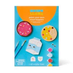 3ct Summer Craft Wooden Food Magnets Painting Activity Kit - Mondo Llama™