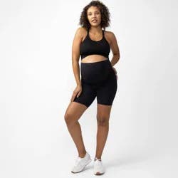 Ingrid & Isabel Everyday Maternity Active Bike Shorts- Black M