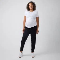 Ingrid & Isabel Everyday Maternity Knit Joggers - Black M