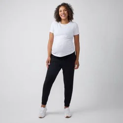 Ingrid & Isabel Everyday Maternity Knit Joggers - Black L