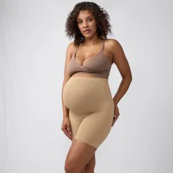 Ingrid & Isabel Everyday Maternity Shapewear Shorts - Taupe S