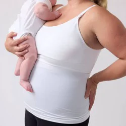 Ingrid & Isabel Everyday Maternity Pumping & Nursing Cami - White S
