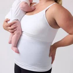 Ingrid & Isabel Everyday Maternity Pumping & Nursing Cami - White XL