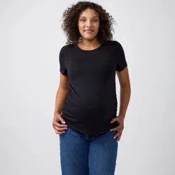 Ingrid & Isabel Everyday Maternity Short Sleeve Core Tee - Black XXL