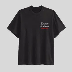 Mad Engine Men's French Picnic Short Sleeve Graphic T-Shirt - Black XXL