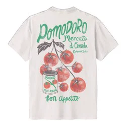 Goodie Two Sleeves Men's Tomato Short Sleeve Graphic T-Shirt - Off-White XL