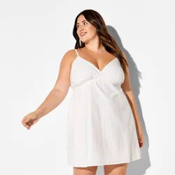 Women's Mini Embroidered Lace A-Line Dress - Wild Fable™ White XXL