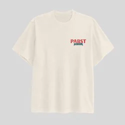 Men's Pabst Blue Ribbon Racing Short Sleeve Graphic T-Shirt - Off-White M